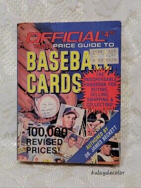 1986 Official Price Guide to Baseball Cards Dr. Beckett Vintage Collectors Book